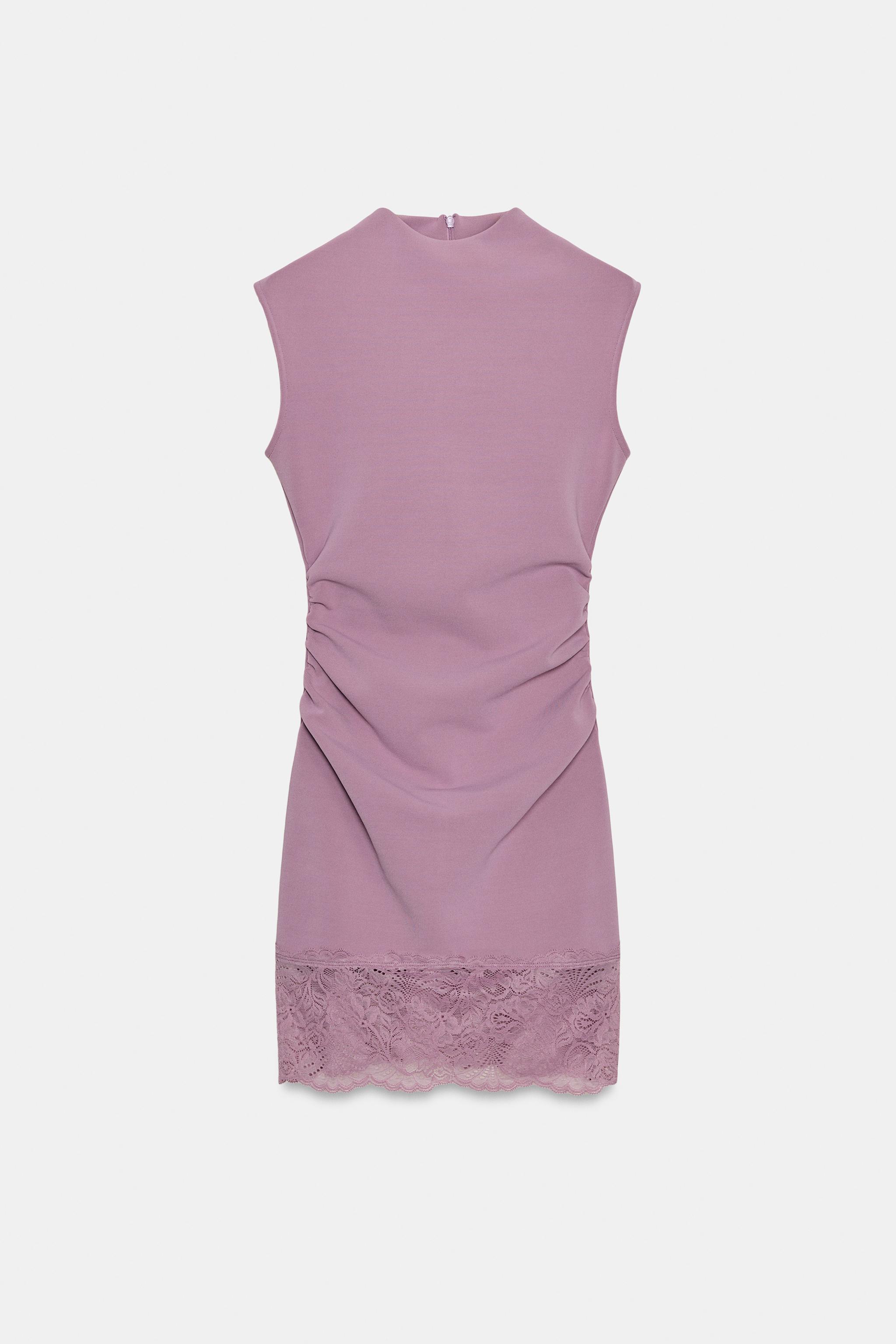 STRETCH LACE SHORT DRESS